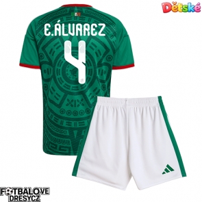 Mexiko Edson Alvarez #4 Dětské Domácí dres komplet MS 2026 Krátký Rukáv (+ trenýrky)